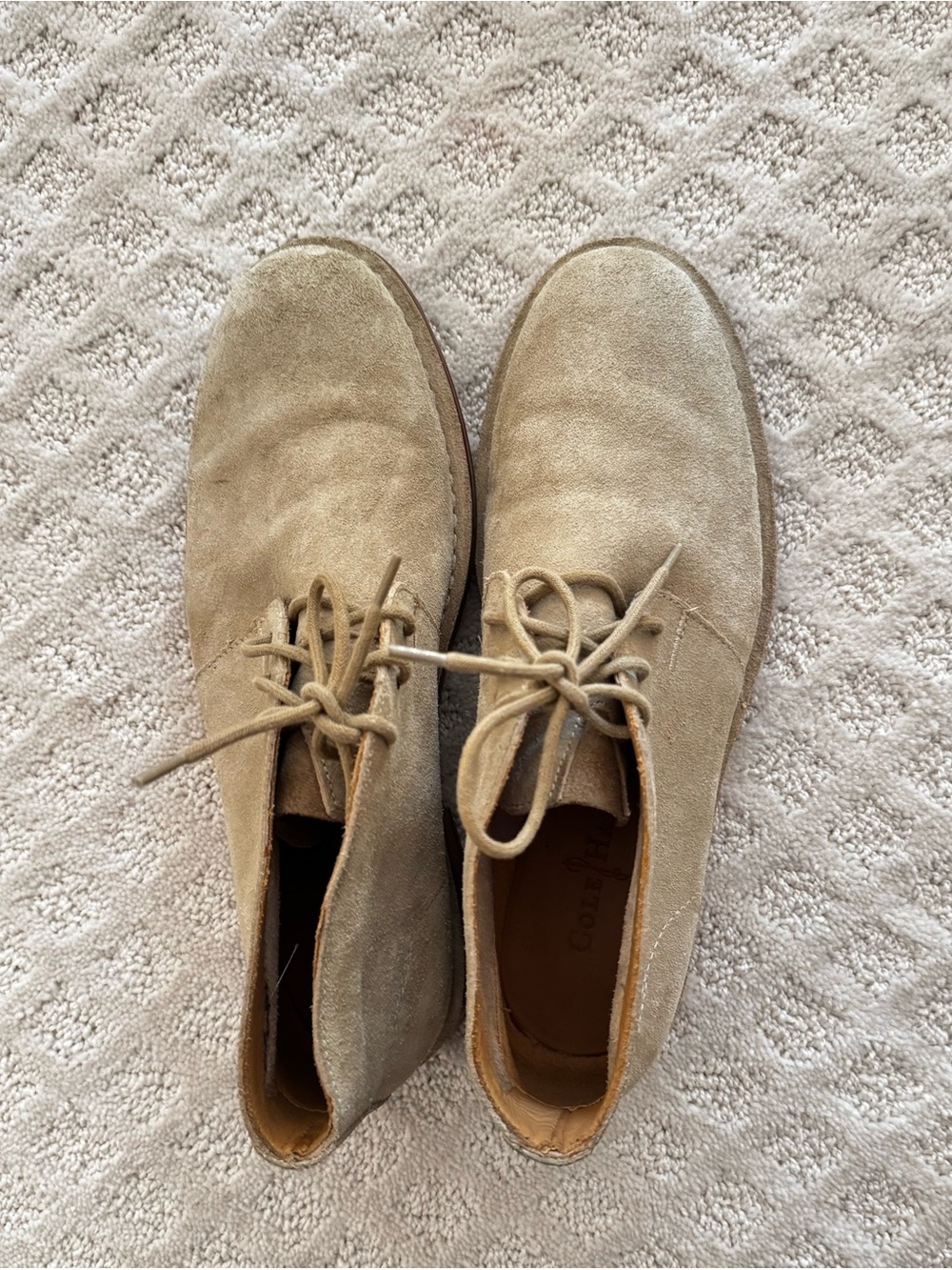 Cole Haan Men's Suede Boots in Light Tan